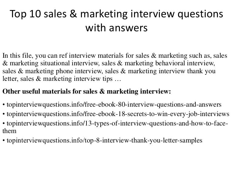 sales interview tips