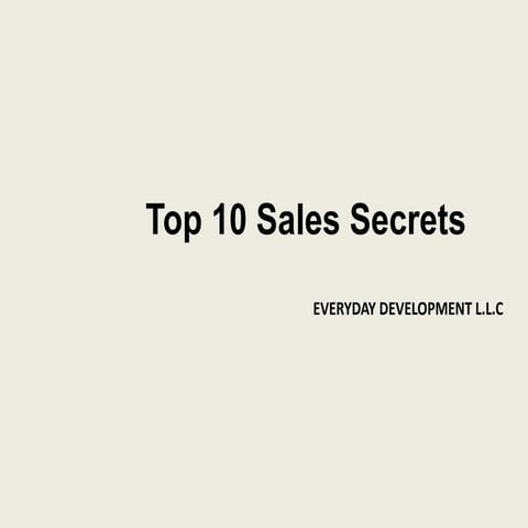 Top 10 sales presentation (1)
