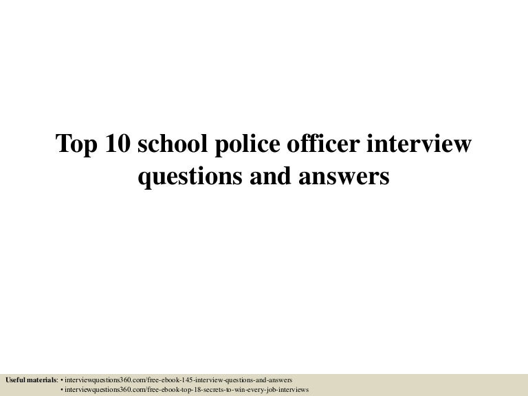 police officer questions