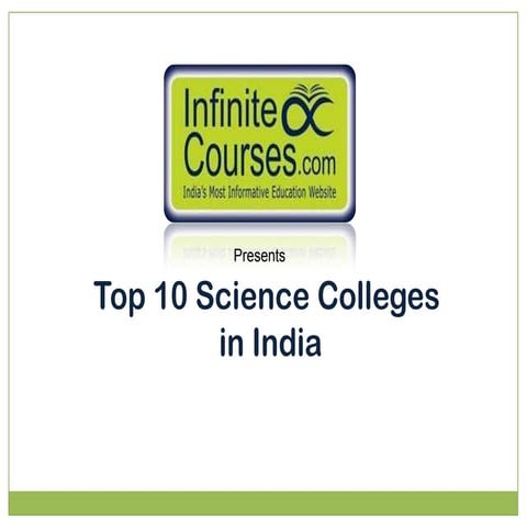 Top 10 Science Colleges in India