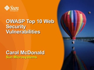 OWASP Top 10 Web Application Vulnerabilities | PPT