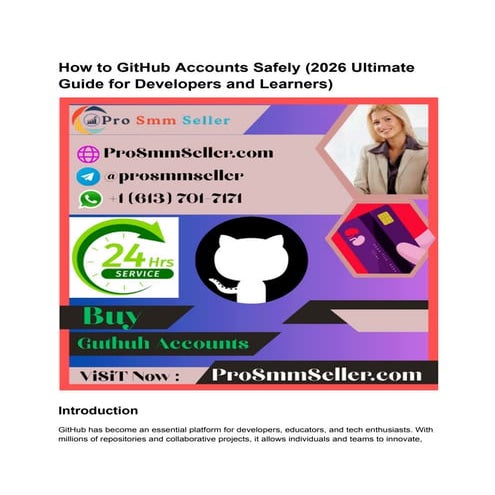Ultimate Guide to Safely Managing GitHub Accounts in 2026 | DOCX