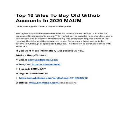 Top 10 Sites To Buy Old Github Accounts In 2029 MAUM.pdf