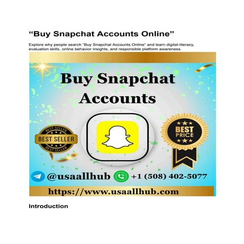 Top 10 Sites to Buy Old Snapchat Accounts in 2025.pdf