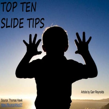 Top 10 presentation slide tips | PPTX