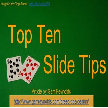 Top 10 slide tips
