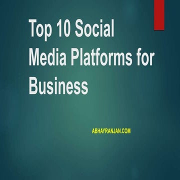 top-10-social-media-platforms-for-business-pptx