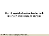 special education teacher interview questions and answers
