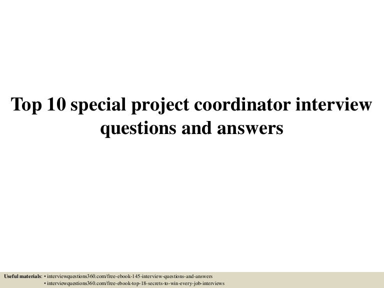 special education coordinator interview questions