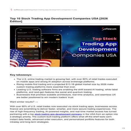 How To Build a Stock Trading App: Step-By-Step Guide | PDF
