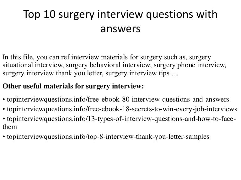 scenarios for interviews