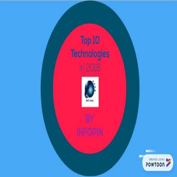 Top 10 technologies to learn in 2018 | PPT