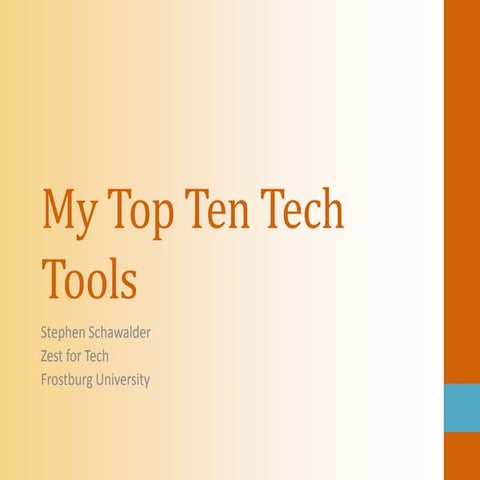 Top 10 tech tools