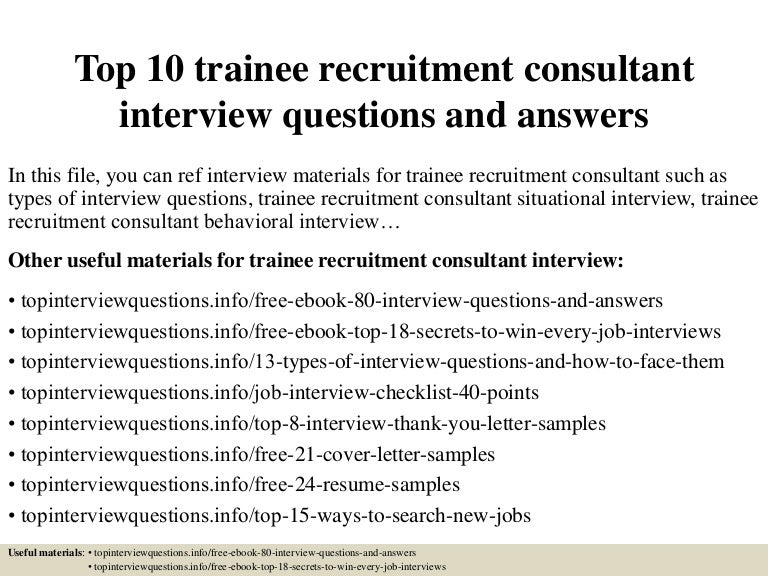 recruitment consultant cover letters