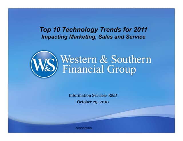Top10 Trends Impacting Marketing, Sales and Service 