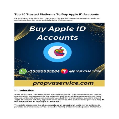 Top 10 Trusted Platforms To Buy Apple ID Accounts.docx