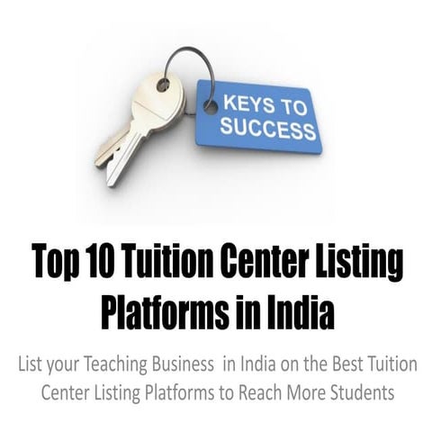 Top 10 Tuition Center Listing Platforms in India.pdf