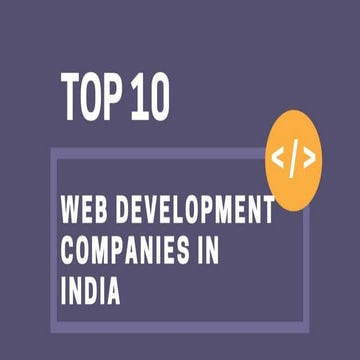 Top 10 web development companies in India