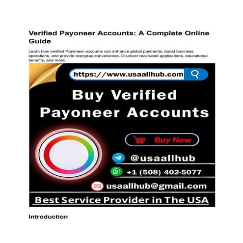 Top 10 Websites To Buy Verified Payoneer Accounts.pdf