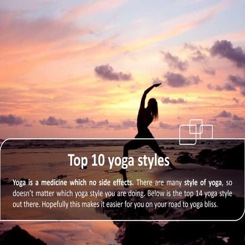 Top 10 yoga styles