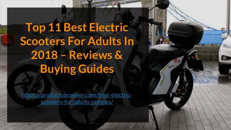 best electric scooters for adults 2018