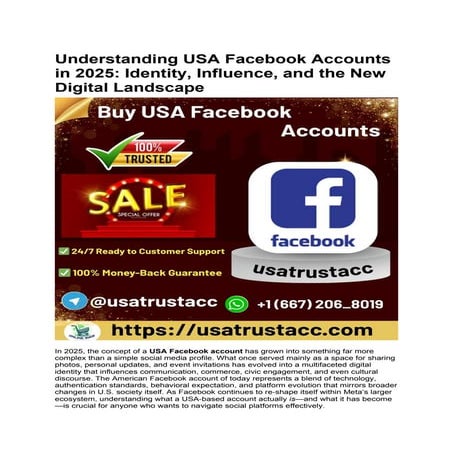 Top 11 Best Sites To Buy USA Facebook Accounts in .docx