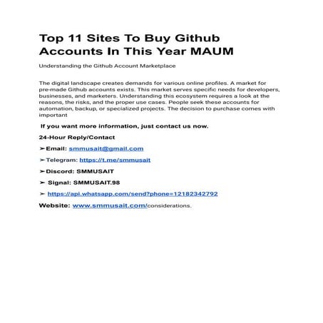 Top 11 Sites To Buy Github Accounts In This Year MAUM.pdf