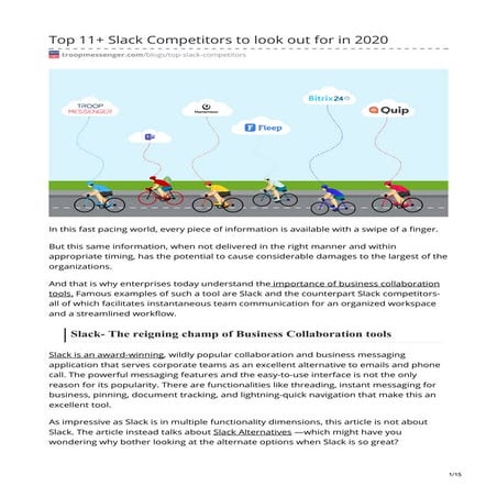 Top 11 slack competitors to look out for in 2020 (1)