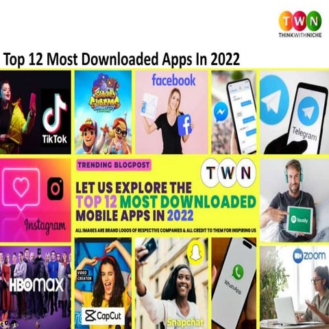 Top 12 Most Downloaded Apps In 2022 | PPT