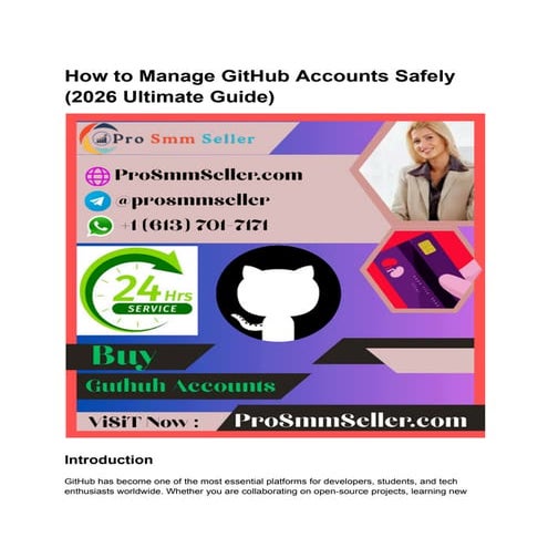 Comprehensive 2026 Guide to Safely Managing GitHub Accounts for ...