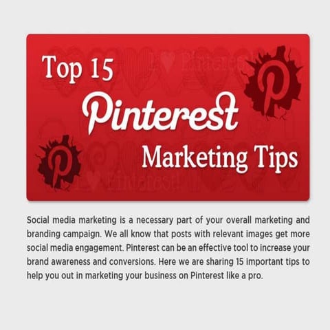 Top 15 Pinterest Marketing Tips