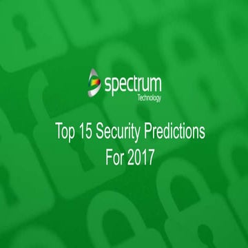 Top 15 security predictions for 2017