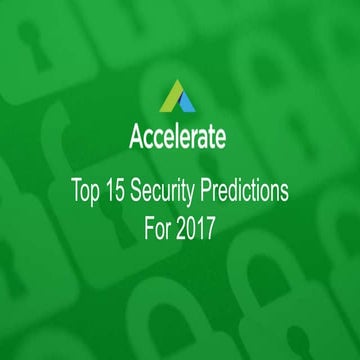 Top 15 security predictions for 2017