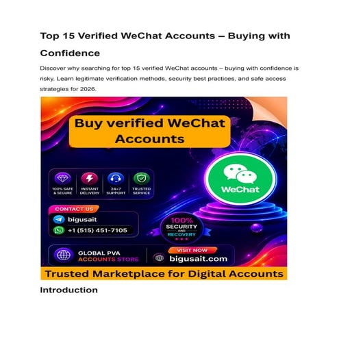 5 Top Sites to Purchase Verified WeChat Accounts in 2026.pdf