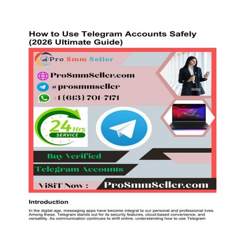 2026 Ultimate Guide to Using Telegram Accounts Safely and Effectively ...