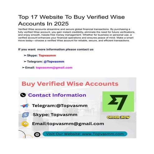Top 17 Website To Buy Verified Wise Accounts In 2025.pdf
