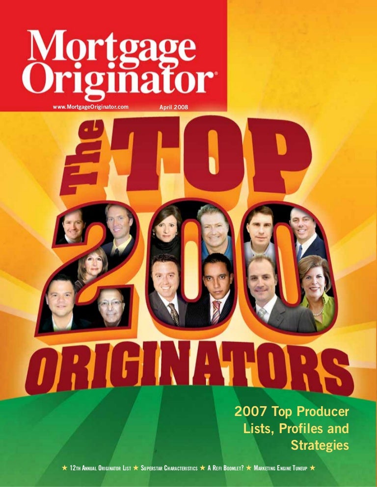 Top 200 Mortgage Originators In America