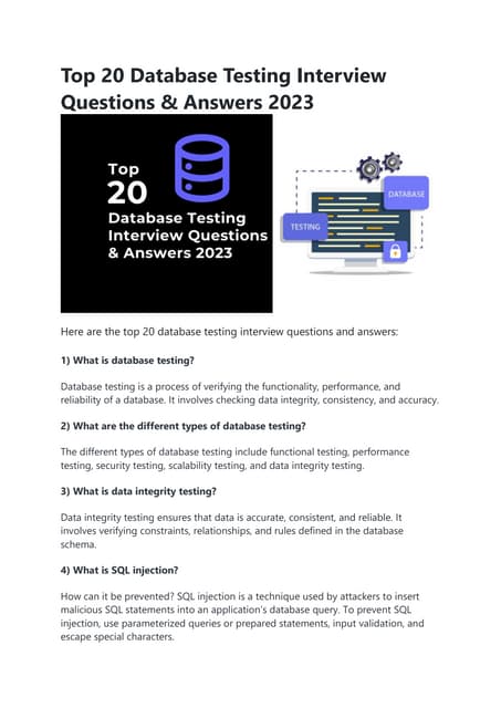 Top 20 SQL interview questions & Answers for Testers 2023.pptx