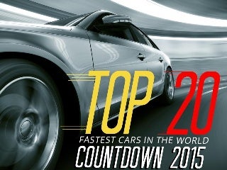 Top 20 Fastest Cars