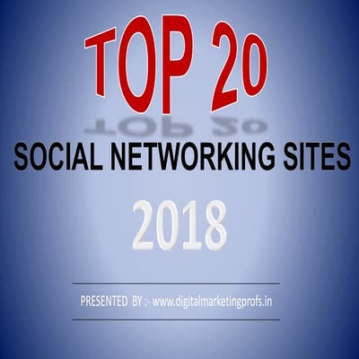 Top 20 Free High DA Social Networking Sites list 2018