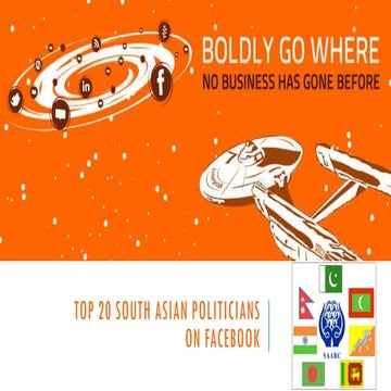 Top 20 South Asian Politicians on Facebook