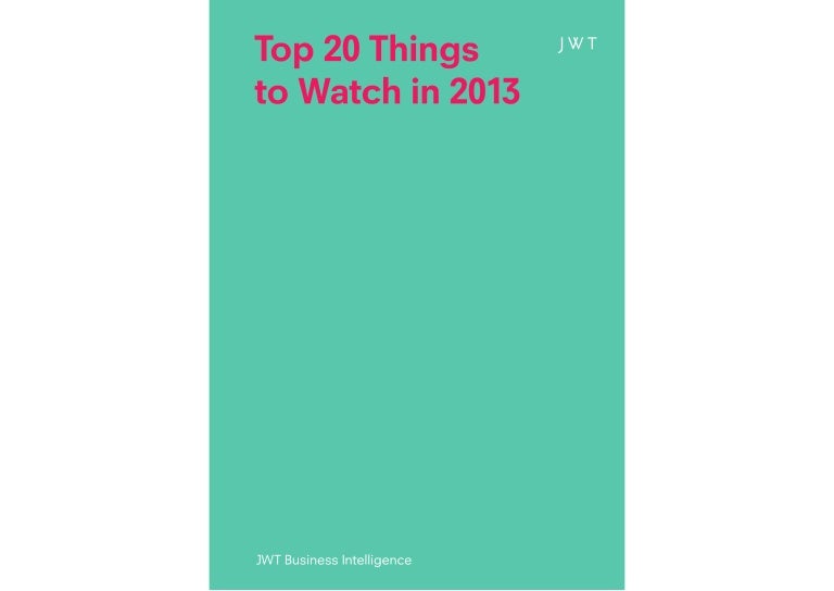 Top 20 Things to Watch in 2013