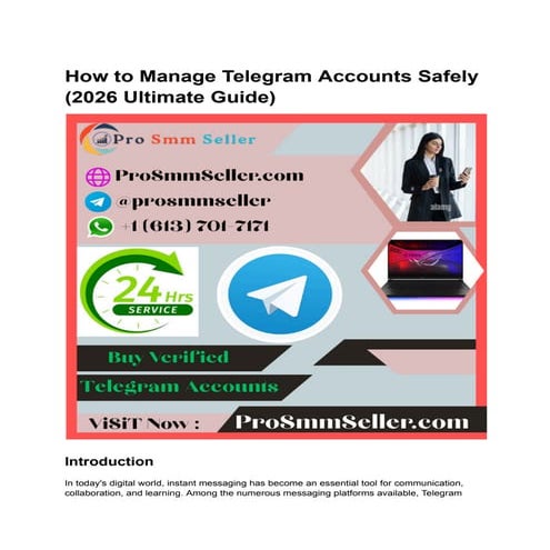 Ultimate 2026 Guide to Managing Telegram Accounts Safely and Securely | PDF