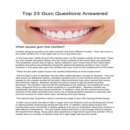 Top 23 Gum Questions Answered - Dr Muzzafar Zaman