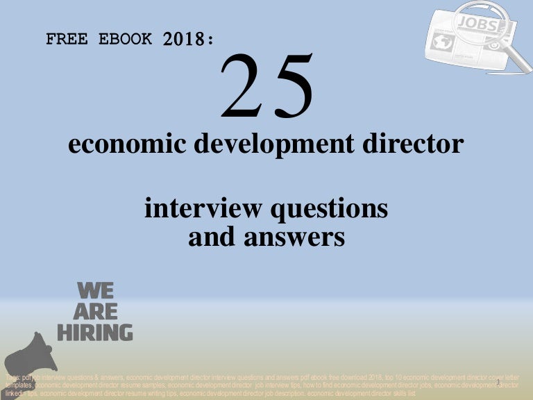 Top 25 Economic Development Director Interview Questions And Answers