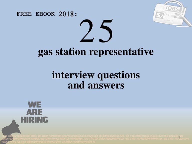 Top 25 gas station representative interview questions and answers pdf…