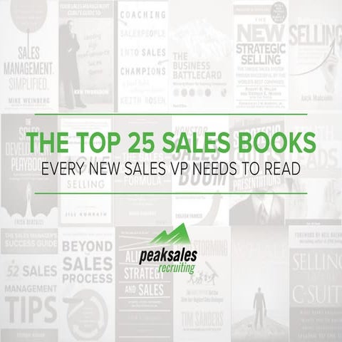 25 Sales Books Every New Sales VP Needs to Read