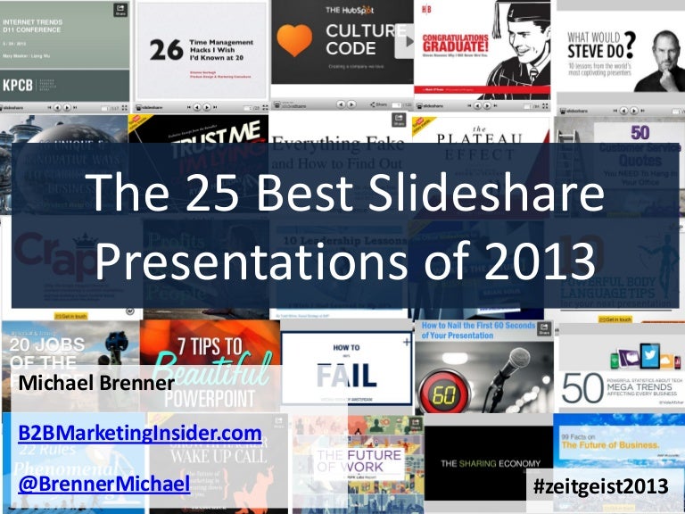 top 25 slideshare presentations of 2013