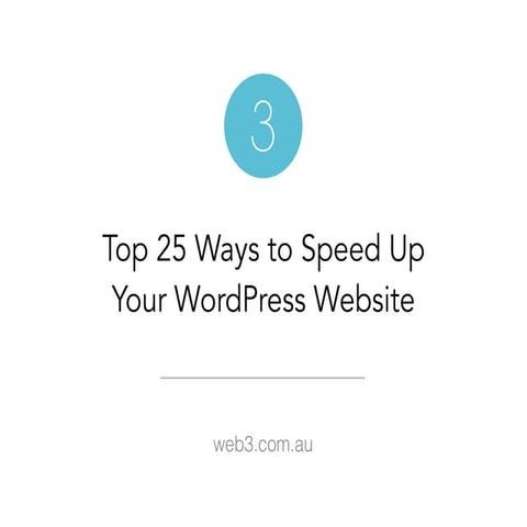 Top 25 Ways to Speed up Your WordPress Website