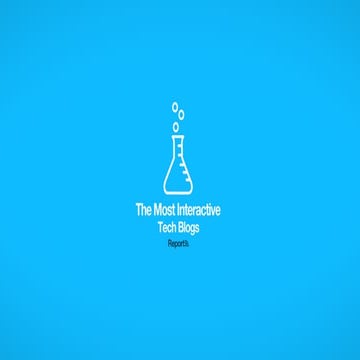 Top 30 Most Interactive Tech Blogs